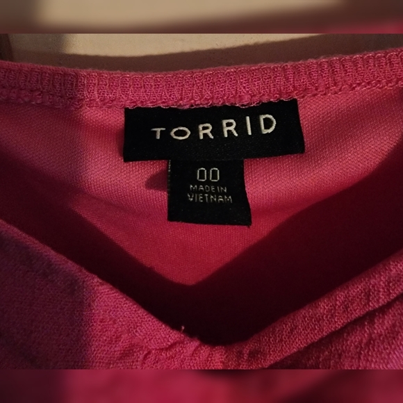 Torrid Lenny Smocked Bodice Midi Dress 00 (10/12) - Picture 8 of 16